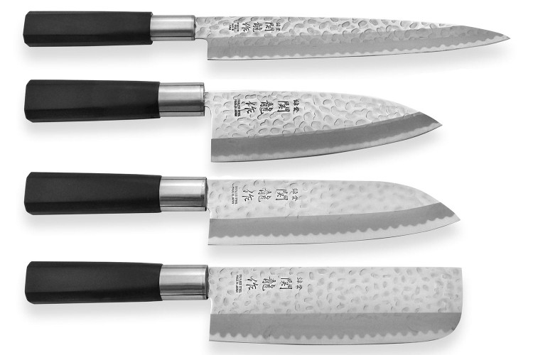 Coffret Sashimi + Deba + Santoku + Nakiri