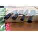 Coffret 4 couteaux japonais Nagekomi lame martelée : Sashimi + Deba + Santoku + Nakiri