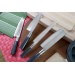 Coffret 4 couteaux japonais Nagekomi lame martelée : Sashimi + Deba + Santoku + Nakiri