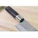 Coffret 4 couteaux japonais Nagekomi lame martelée : Nakiri + Santoku + Deba + Office