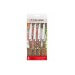 Set de 4 couteaux à steak 3 Claveles Kobe 11,5cm acier inox manche châtaignier