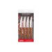 Set de 4 couteaux à steak 3 Claveles Angus 12cm acier inox manche frêne