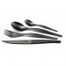 Ménagère 16 couverts de table Lou Laguiole Jet inox noir mat