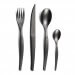 Ménagère 16 couverts de table Lou Laguiole Jet inox noir mat