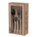 Ménagère 16 couverts de table Lou Laguiole Jet inox noir mat
