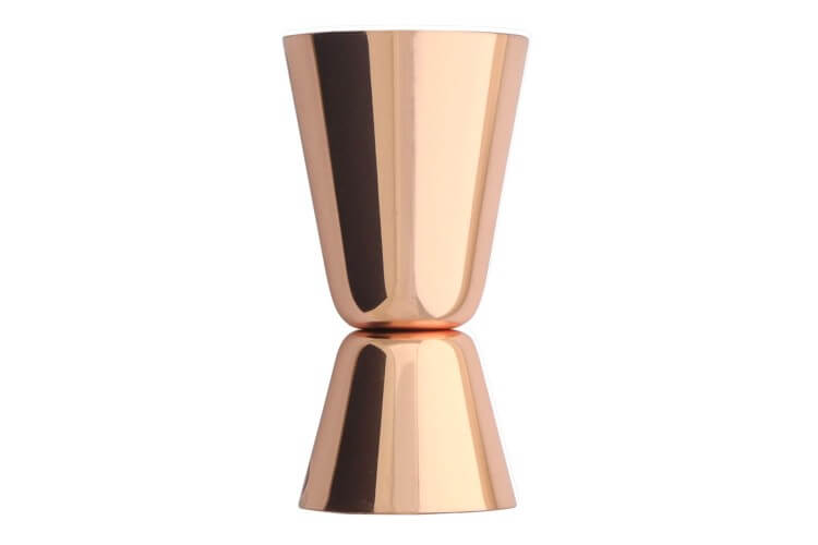 Doseur à cocktail Chef & Sommelier Just 2 Cl / 4 Cl inox revêtement cuivre