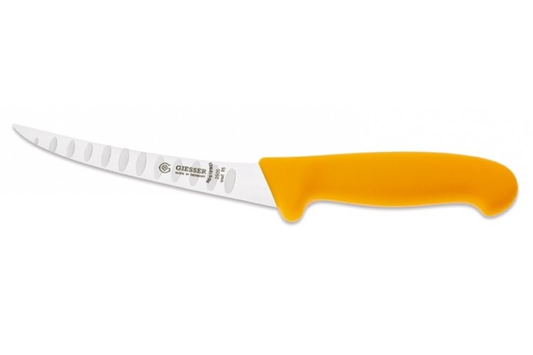 Couteau &agrave; d&eacute;sosser pro Giesser lame alv&eacute;ol&eacute;e 15cm 2505