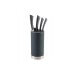Bloc vide pour couteaux Gefu Depo rond acier inox et PP gris