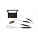 Coffret barbecue 3 ustensiles Pradel Excellence inox manche pakka noir