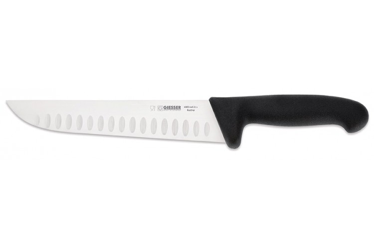 Couteau de boucher pro Giesser lame alv&eacute;ol&eacute;e 21cm 4005