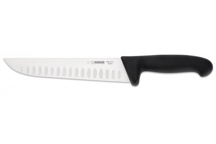 Couteau de boucher pro Giesser lame alvéolée 21cm 4005
