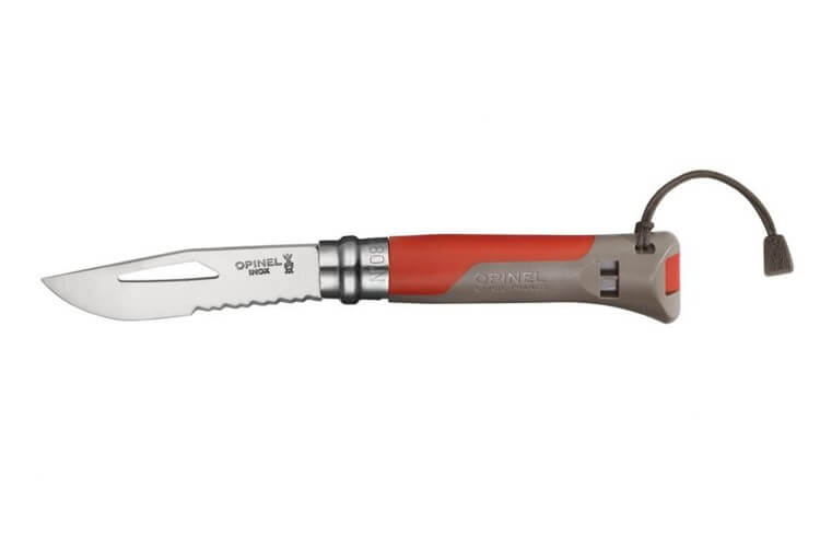 Couteau Opinel Outdoor Multifonctions n°08 lame 8,5cm manche bimatière