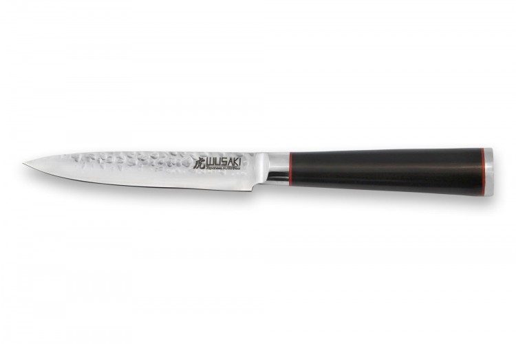 Couteau universel Wusaki Ebony AUS8 12cm manche &eacute;b&egrave;ne vernis