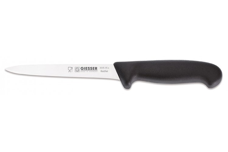 Couteau &agrave; d&eacute;sosser pro Giesser lame rigide 15cm 2515