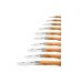 Coffret en bois 10 couteaux Opinel Tradition Carbone manches hêtre