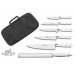 Mallette cuisine Sabatier Toque Blanche 5 couteaux fabrication française + 1 fusil