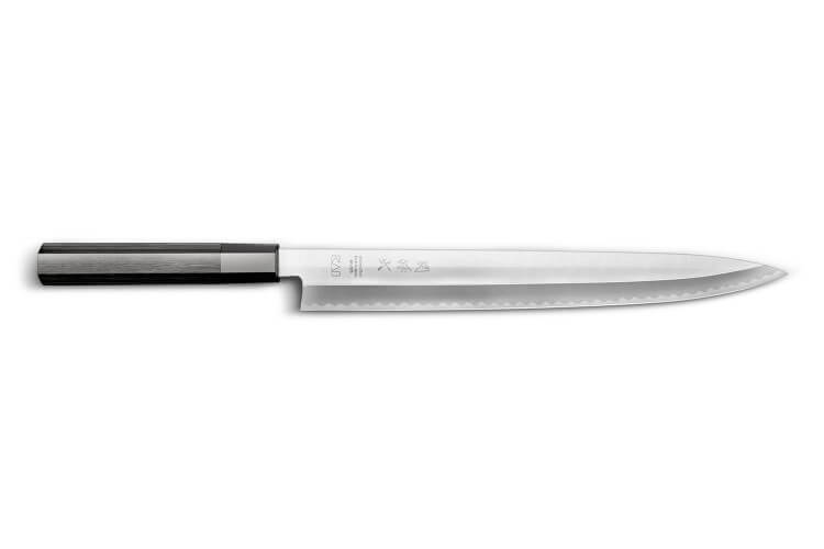 Couteau yanagiba KAI série KK tranchant asymétrique manche pakka