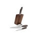 Bloc en noyer + 4 couteaux Sabatier International Country