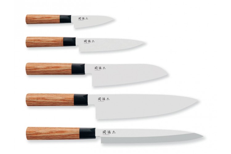 Gamme de 5 couteaux japonais KAI Seki Magoroku