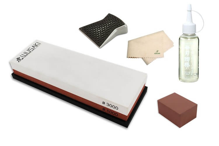 Pack spécial entretien pour couteaux en acier - Pierre 1000/3000