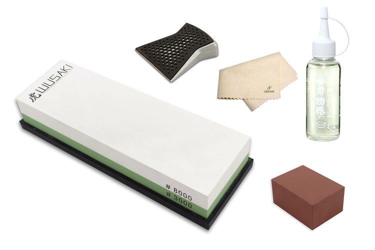Pack sp&eacute;cial entretien pour couteaux en acier - Pierre 3000/8000