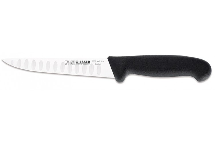 Couteau &agrave; saigner pro Giesser lame 16cm alv&eacute;ol&eacute;e 3005