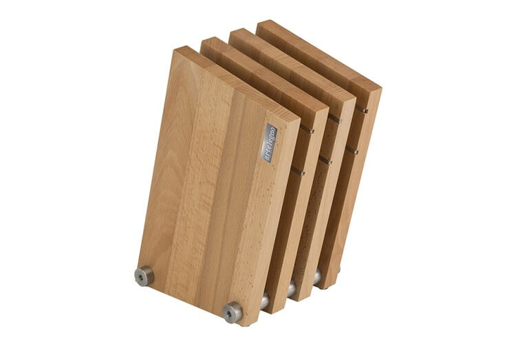 Bloc vide Artelegno Milano bois de hêtre pour 9 couteaux de cuisine