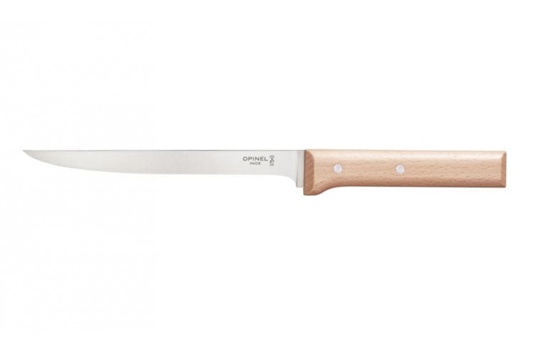 Couteau filet de sole Opinel Parall&egrave;le n&deg;121 lame 18cm manche h&ecirc;tre