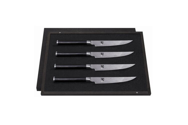 Coffret 4 Couteaux à steak Japonais Shun de 12,5cm