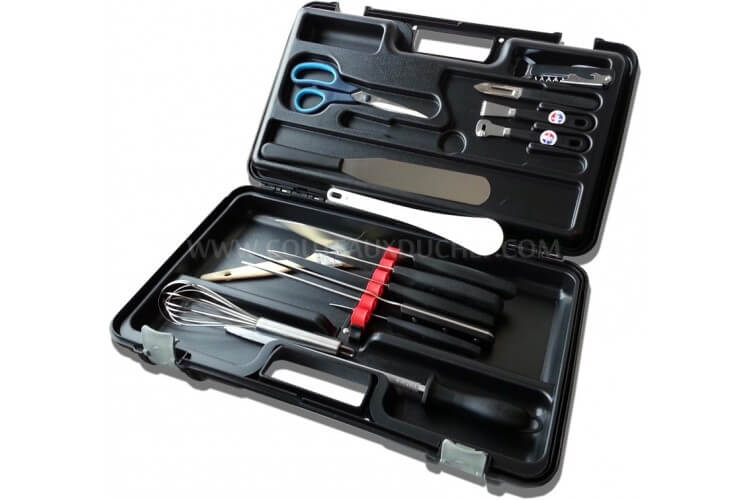 Malette de 15 couteaux et accessoires BARGOIN  pour professionnels