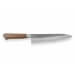 Couteau de chef japonais artisanal Wusaki Nogami BS2 21cm manche en noyer