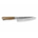 Couteau de chef japonais artisanal Wusaki Nogami BS2 18cm manche noyer 