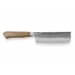 Couteau nakiri japonais artisanal Wusaki Nogami BS2 15cm manche en noyer