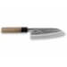 Couteau santoku japonais artisanal Wusaki Nakata BS2 16.5cm manche en noyer