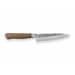 Couteau universel japonais artisanal Wusaki Nogami BS2 12.5cm manche en noyer