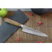 Couteau de chef japonais artisanal Wusaki Nogami BS2 18cm manche noyer 