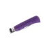Couteau artisanal Old Bear Full Color violet manche bois d'Ayous stratifié