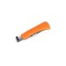Couteau artisanal Old Bear Full Color orange manche bois d'Ayous stratifié