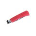 Couteau artisanal Old Bear Full Color rouge manche bois d'Ayous stratifié