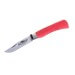 Couteau artisanal Old Bear Full Color rouge manche bois d'Ayous stratifié
