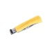 Couteau artisanal Old Bear Full Color jaune manche bois d'Ayous stratifié
