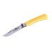 Couteau artisanal Old Bear Full Color jaune manche bois d'Ayous stratifié
