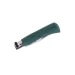 Couteau artisanal Old Bear Full Color vert manche bois d'Ayous stratifié