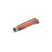 Couteau artisanal Old Bear Rainbow manche bois d'ayous stratifié arc-en-ciel