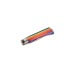 Couteau artisanal Old Bear Rainbow manche bois d'ayous stratifié arc-en-ciel