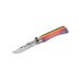 Couteau artisanal Old Bear Rainbow manche bois d'ayous stratifié arc-en-ciel