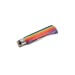 Couteau artisanal Old Bear Rainbow manche bois d'ayous stratifié arc-en-ciel