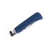 Couteau artisanal Old Bear Full Color bleu manche bois d'Ayous stratifié