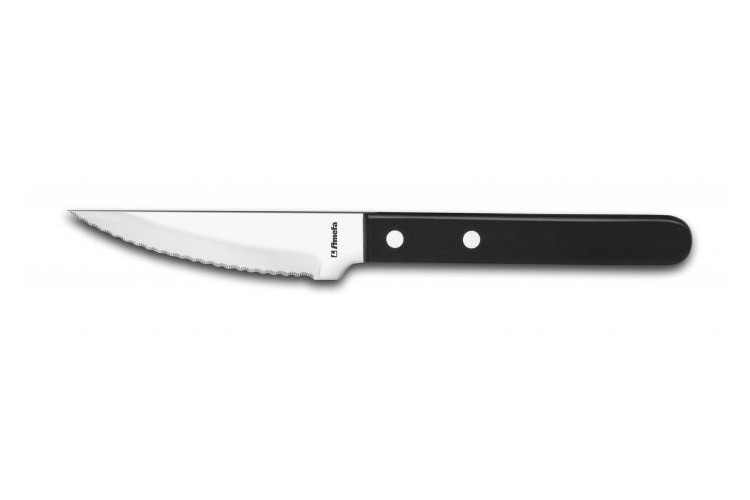 Couteau &agrave; steak Jumbo Amefa inox et ABS noir