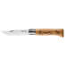 Couteau Opinel Tradition Gravures Animalia n°8 lame 8,5cm manche chêne décor chamois